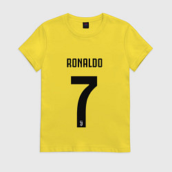 Футболка хлопковая женская RONALDO 7, цвет: желтый