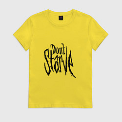 Футболка хлопковая женская Don't Starve, цвет: желтый