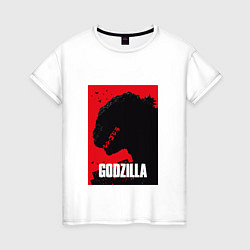 Футболка хлопковая женская Godzilla: Sunrise Poster, цвет: белый