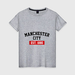 Женская футболка FC Manchester City Est. 1880