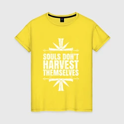 Футболка хлопковая женская Harvest Themselves, цвет: желтый