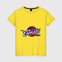 Футболка хлопковая женская Cleveland, цвет: желтый