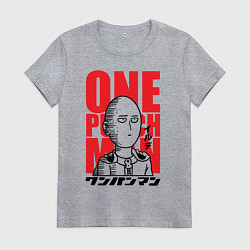 Футболка хлопковая женская Ok Hero, цвет: меланж