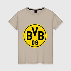 Футболка хлопковая женская BVB 09, цвет: миндальный