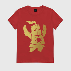 Футболка хлопковая женская Praise the Sun!, цвет: красный