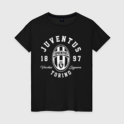 Футболка хлопковая женская Juventus 1897: Torino, цвет: черный