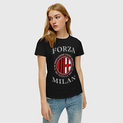 Футболка хлопковая женская Forza Milan, цвет: черный — фото 2