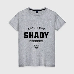 Футболка хлопковая женская Shady records, цвет: меланж