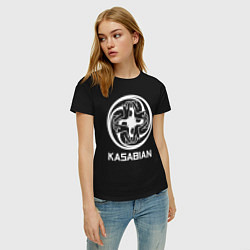 Футболка хлопковая женская Kasabian: Symbol, цвет: черный — фото 2