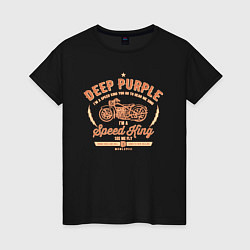 Футболка хлопковая женская Deep Purple: Speed King, цвет: черный