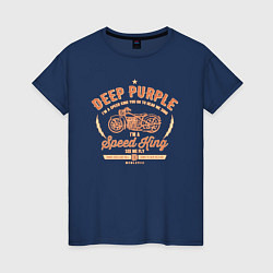 Футболка хлопковая женская Deep Purple: Speed King, цвет: тёмно-синий