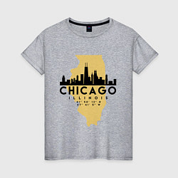 Женская футболка Чикаго - США
