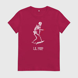 Футболка хлопковая женская Lil Peep, цвет: маджента