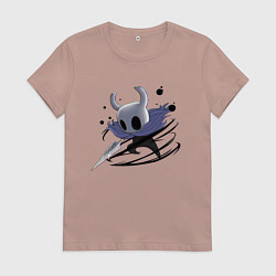 Футболка хлопковая женская Hollow Knight, цвет: пыльно-розовый