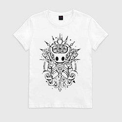 Футболка хлопковая женская Hollow Knight, цвет: белый