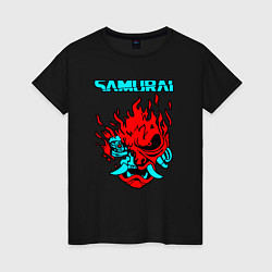 Футболка хлопковая женская SAMURAI KEANU REEVES, цвет: черный