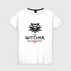 Футболка хлопковая женская THE WITCHER 3:WILD HUNT, цвет: белый