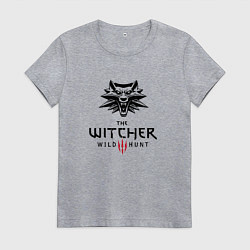 Футболка хлопковая женская THE WITCHER 3:WILD HUNT, цвет: меланж
