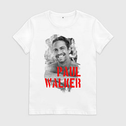 Футболка хлопковая женская Paul Walker, цвет: белый