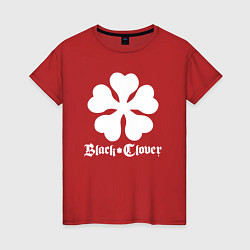 Футболка хлопковая женская Black Clover, цвет: красный