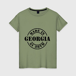 Женская футболка Made in Georgia (сделано в Грузии)