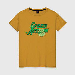 Футболка хлопковая женская Green Arrow, цвет: горчичный