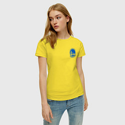 Футболка хлопковая женская GOLDEN STATE WARRIORS, цвет: желтый — фото 2