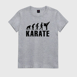 Футболка хлопковая женская Karate Evolution, цвет: меланж