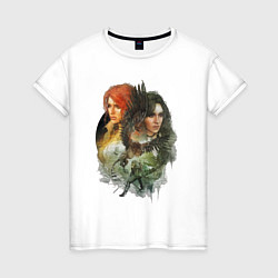 Женская футболка Ведьмак: Трис и Йеннифер