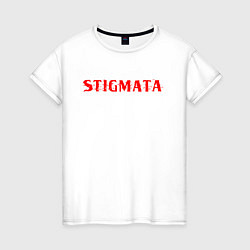 Футболка хлопковая женская Stigmata, цвет: белый