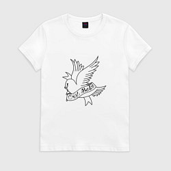 Футболка хлопковая женская LIL PEEP, цвет: белый