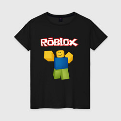 Футболка хлопковая женская ROBLOX, цвет: черный