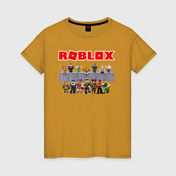 Футболка хлопковая женская ROBLOX, цвет: горчичный