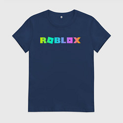 Футболка хлопковая женская ROBLOX, цвет: тёмно-синий