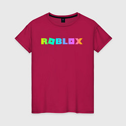 Футболка хлопковая женская ROBLOX, цвет: маджента