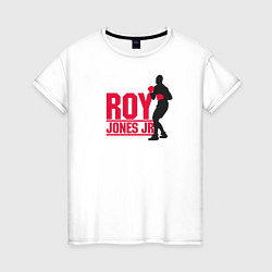 Футболка хлопковая женская Roy Jones Jr, цвет: белый