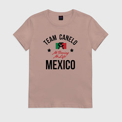 Футболка хлопковая женская Team Canelo, цвет: пыльно-розовый