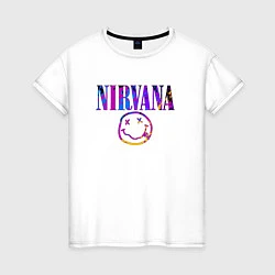 Футболка хлопковая женская NIRVANA, цвет: белый