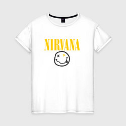 Футболка хлопковая женская NIRVANA, цвет: белый