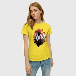 Футболка хлопковая женская Bernard Low Westworld, цвет: желтый — фото 2