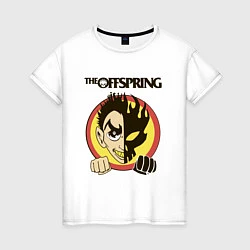 Футболка хлопковая женская The Offspring, цвет: белый