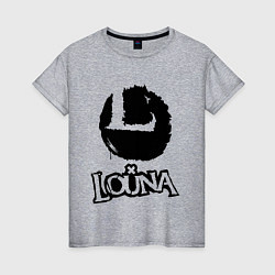 Футболка хлопковая женская Louna, цвет: меланж