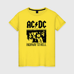 Женская футболка ACDC highway to hell