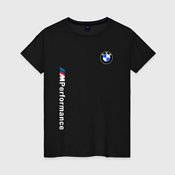 Футболка хлопковая женская BMW M PERFORMANCE 2020, цвет: черный