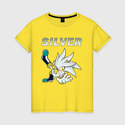 Футболка хлопковая женская SONIC Silver, цвет: желтый