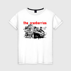 Футболка хлопковая женская The Cranberries, цвет: белый