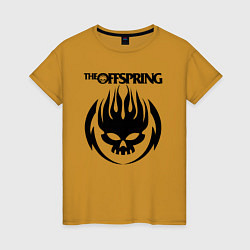 Футболка хлопковая женская THE OFFSPRING, цвет: горчичный