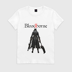 Футболка хлопковая женская Bloodborne, цвет: белый
