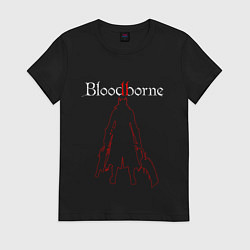 Футболка хлопковая женская Bloodborne, цвет: черный