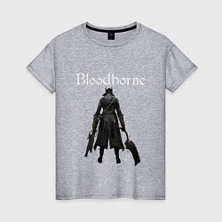 Футболка хлопковая женская Bloodborne, цвет: меланж